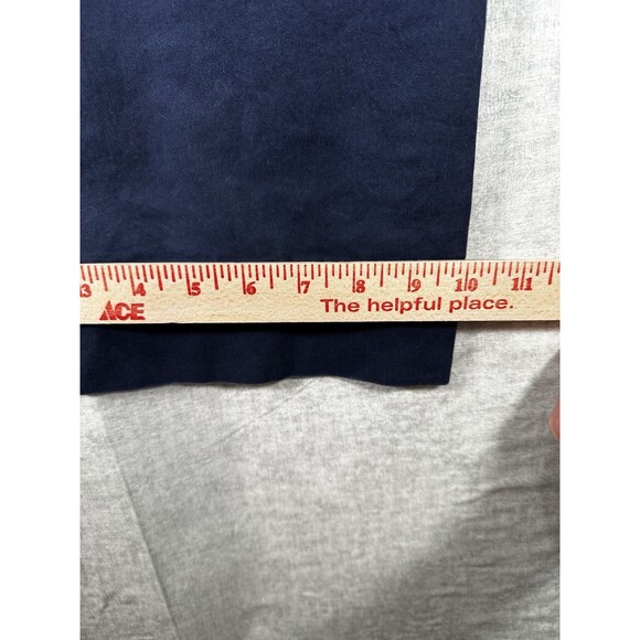 Old Navy Womens Capri Pants Size 6 Navy Blue Cotton Stretch Wide Cuffed Leg - Picture 9 of 9
